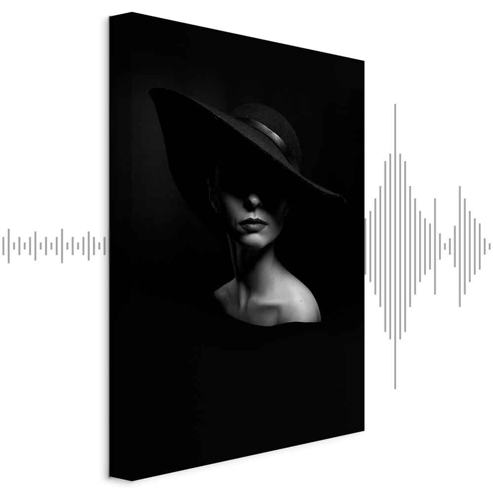 Leinwandbild - Mysterious Woman (1 Part) Vertical