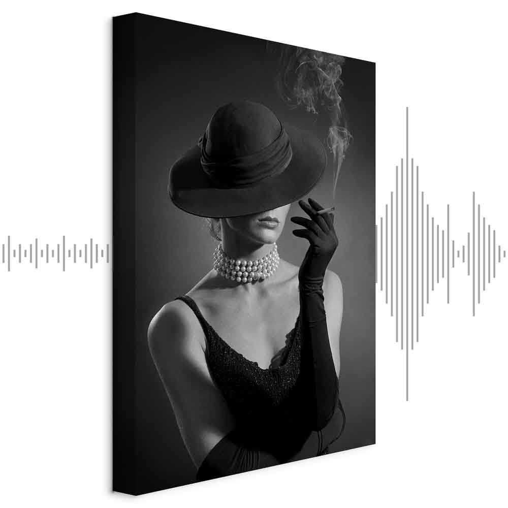 Leinwandbild - Black Elegance (1 Part) Vertical