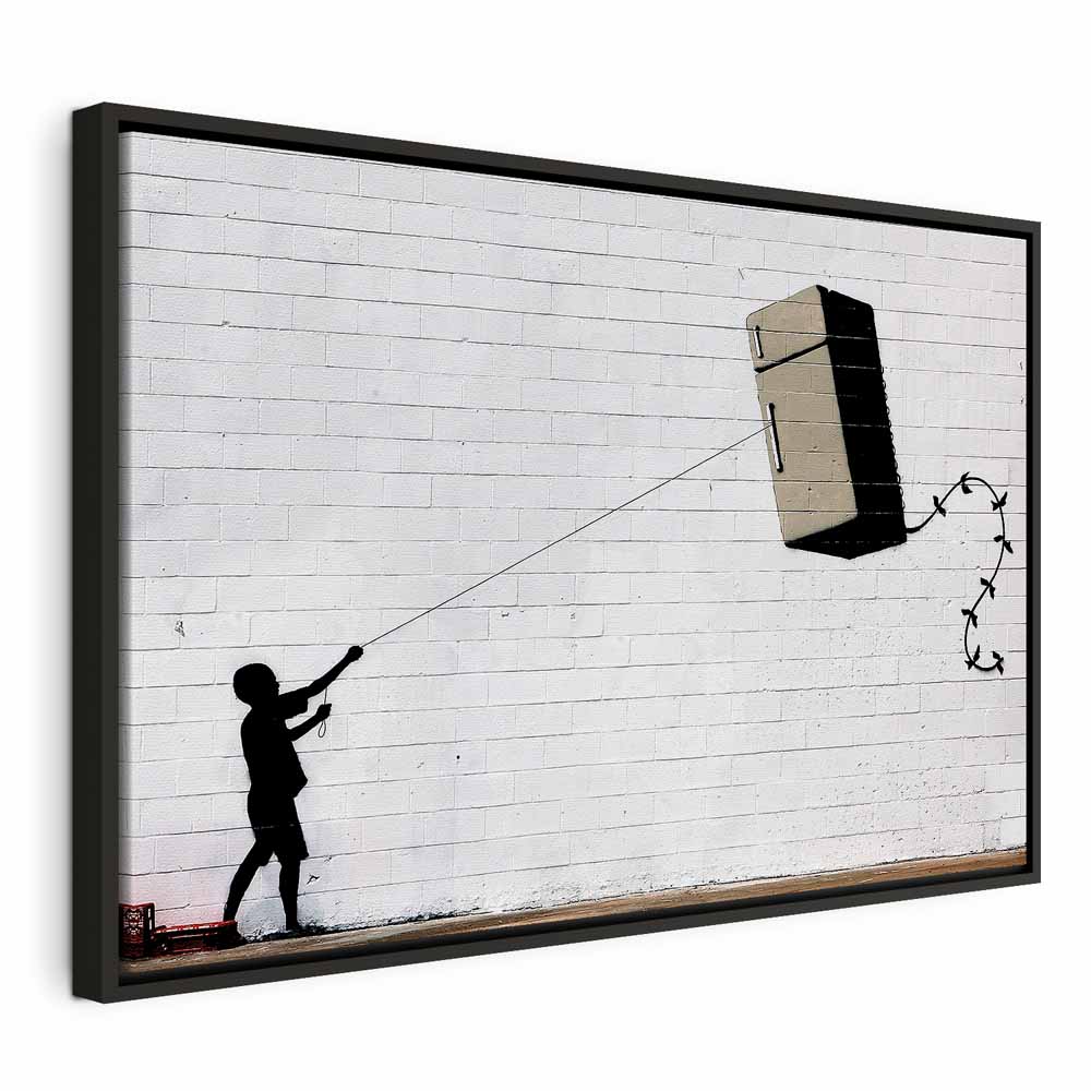 Leinwandbild - Flying Fridge (1 Part) Wide