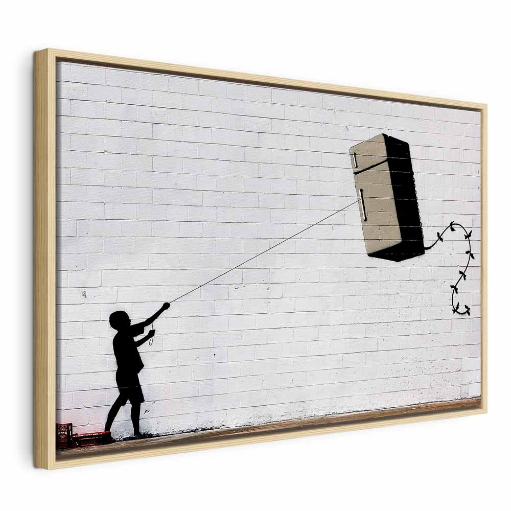Leinwandbild - Flying Fridge (1 Part) Wide