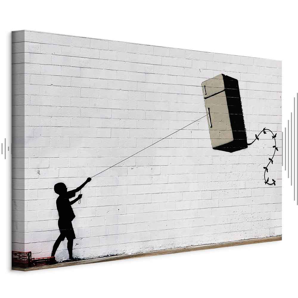 Leinwandbild - Flying Fridge (1 Part) Wide