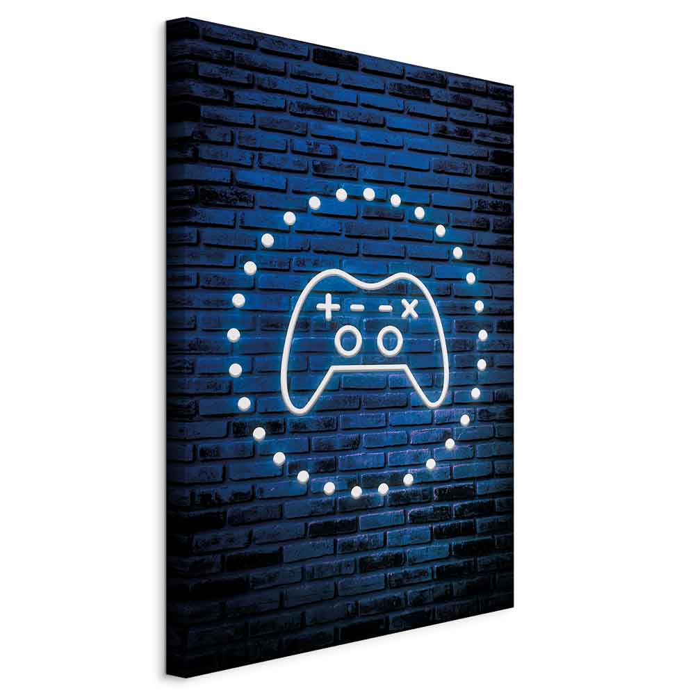 Leinwandbild - Neon Gamepad