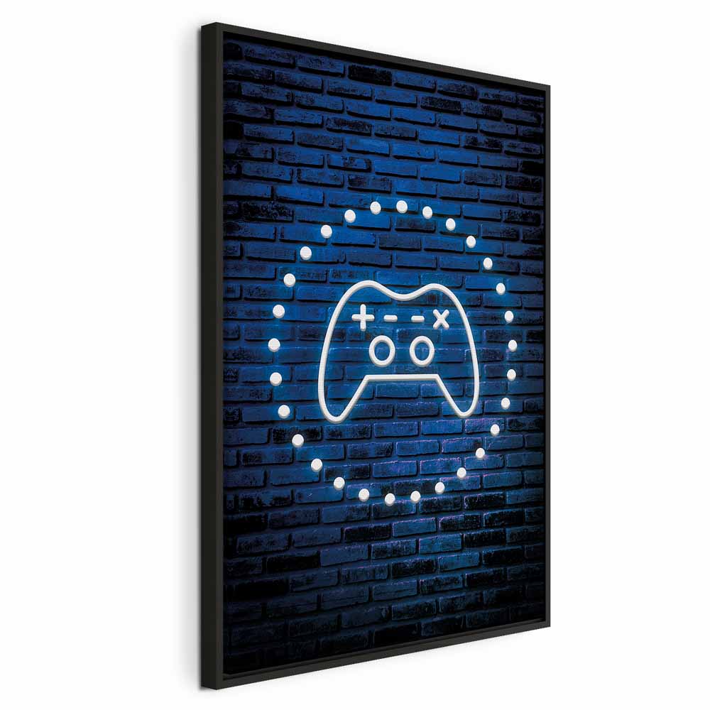 Leinwandbild - Neon Gamepad