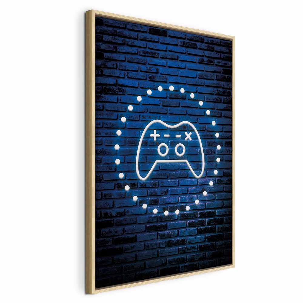 Leinwandbild - Neon Gamepad