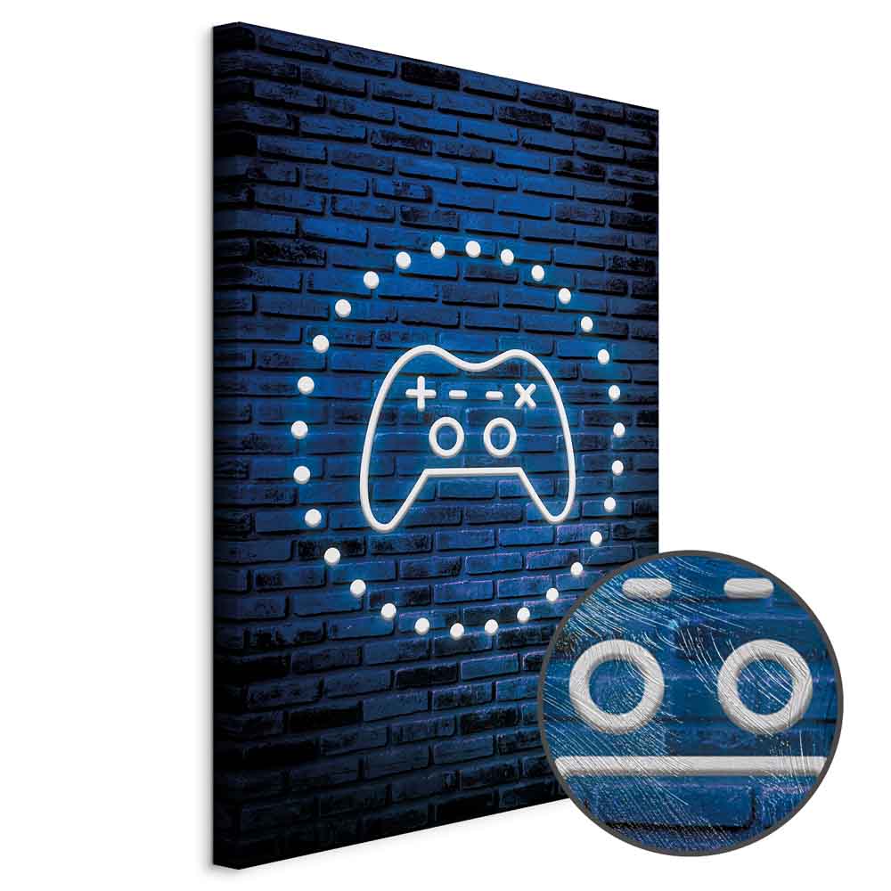 Leinwandbild - Neon Gamepad