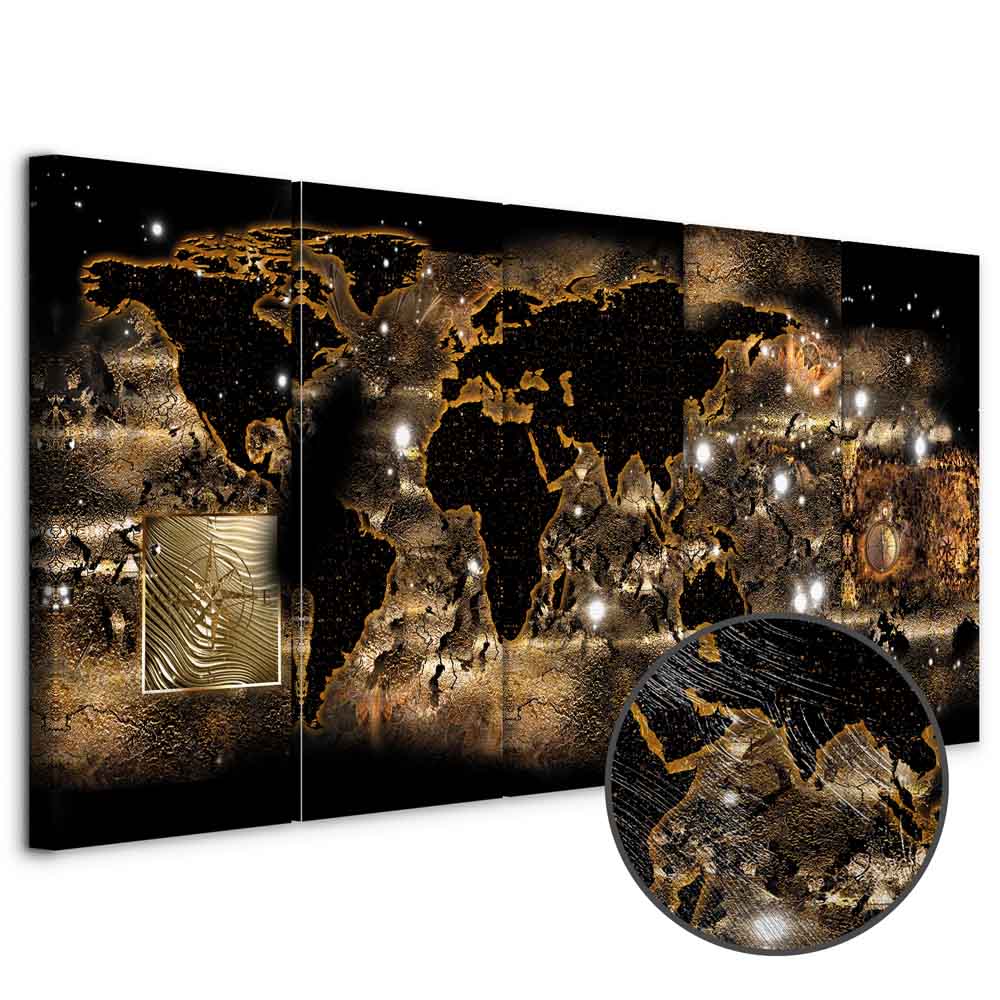 Leinwandbild - World at Night