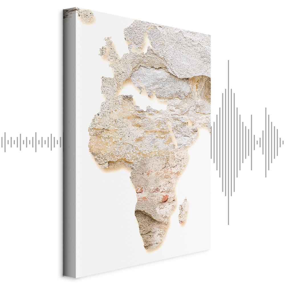 Leinwandbild - Hot Continent (1 Part) Vertical