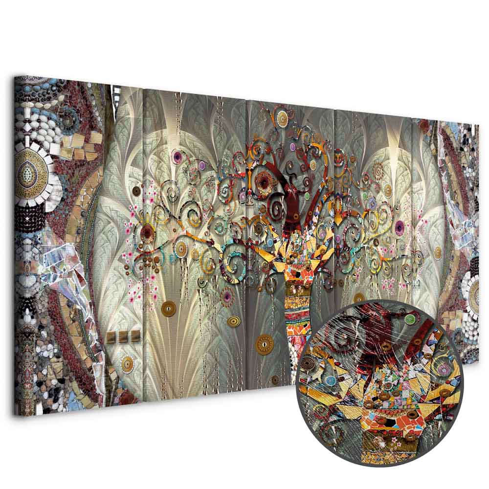 Leinwandbild - Tree of Life (5 Parts) Narrow
