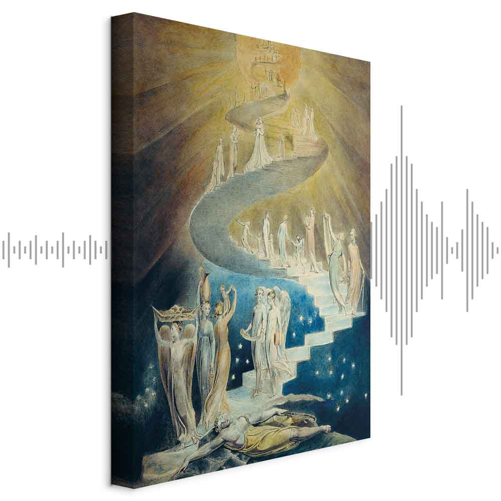 Leinwandbild - William Blake – Jacob’s Ladder