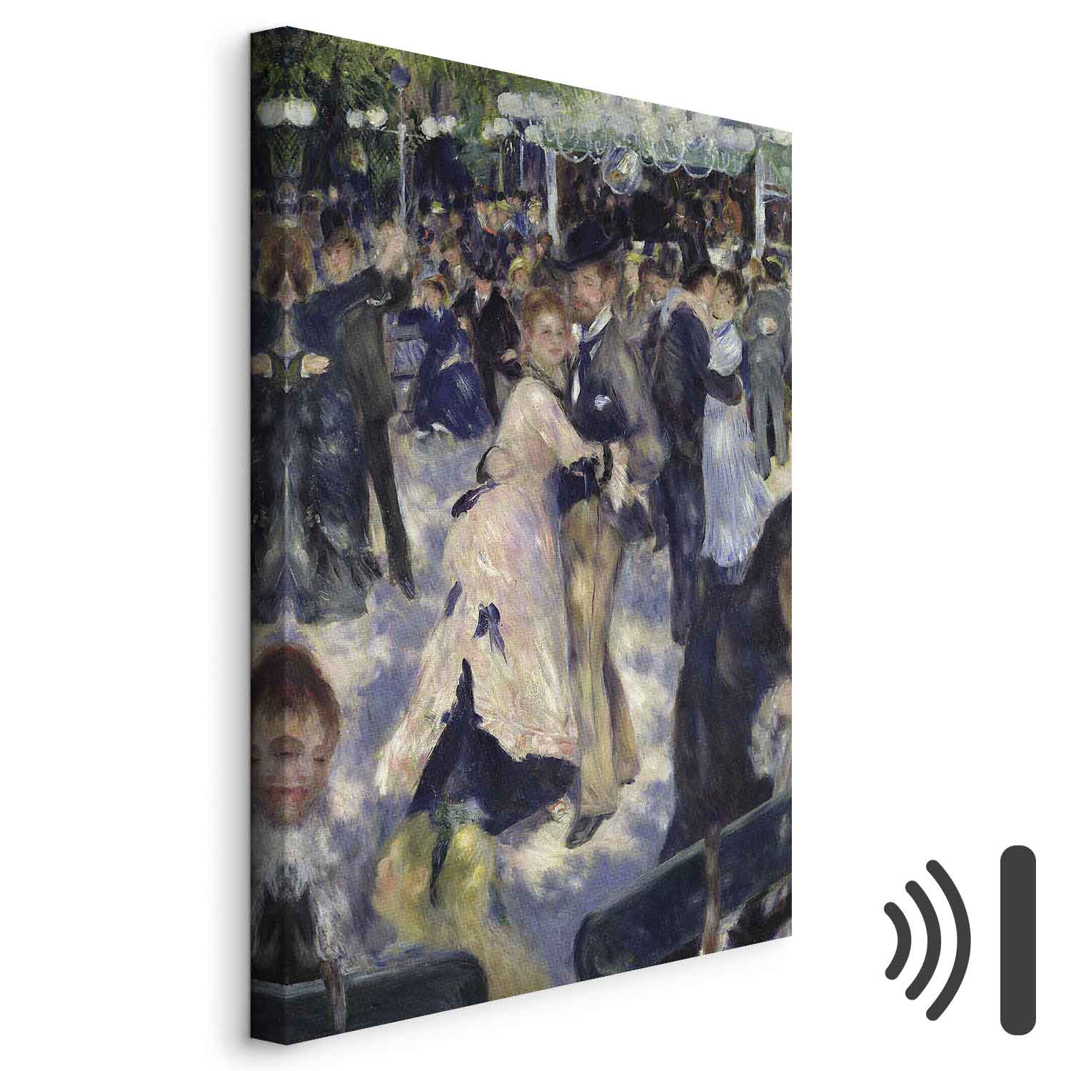 Leinwandbild - Pierre-Auguste Renoir – Le Moulin de la Galette, detail of the dancers