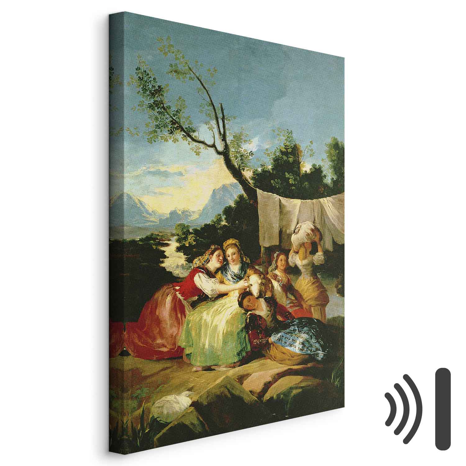 Leinwandbild - Francisco Goya – The Washerwomen