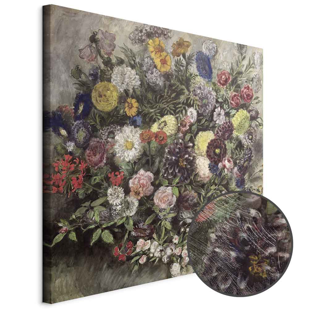Leinwandbild - Eugène Delacroix – Bouquet of Flowers