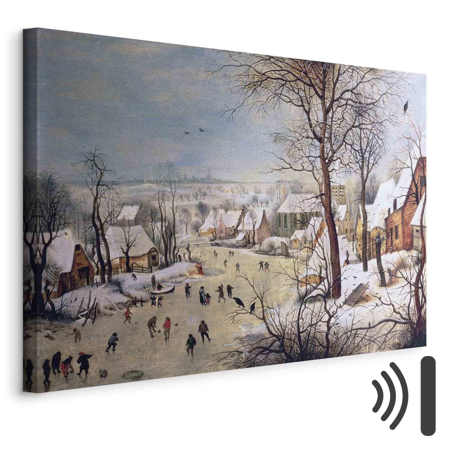 Leinwandbild - Pieter Bruegel the Elder – Winter Landscape with Birdtrap