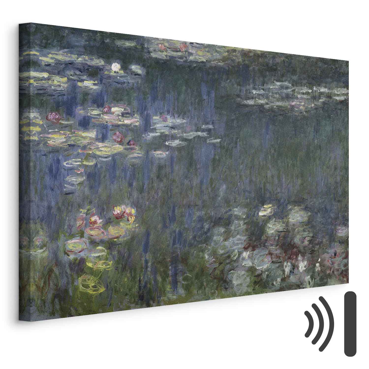 Leinwandbild - Claude Monet – Waterlilies: Green Reflections