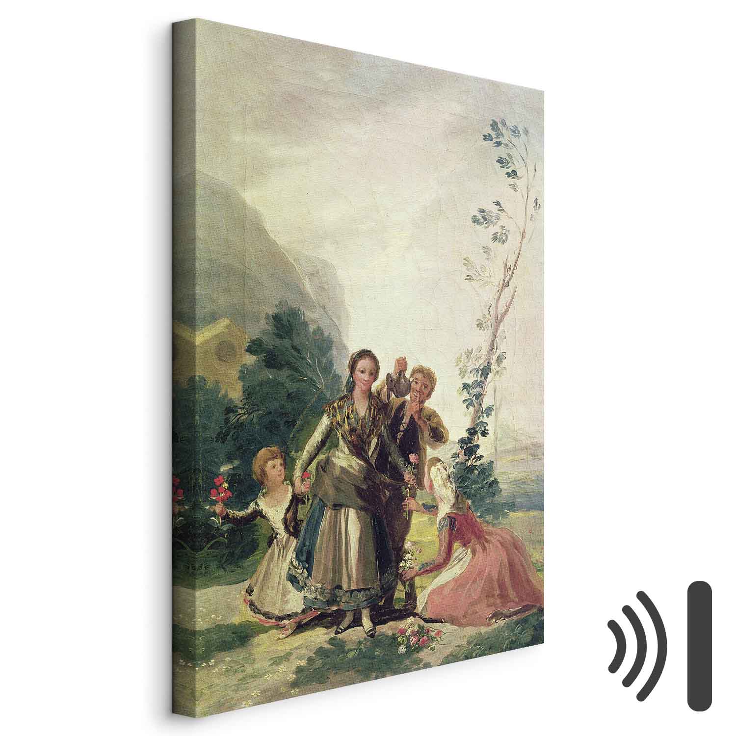 Leinwandbild - Francisco Goya – Spring or the Flower Seller