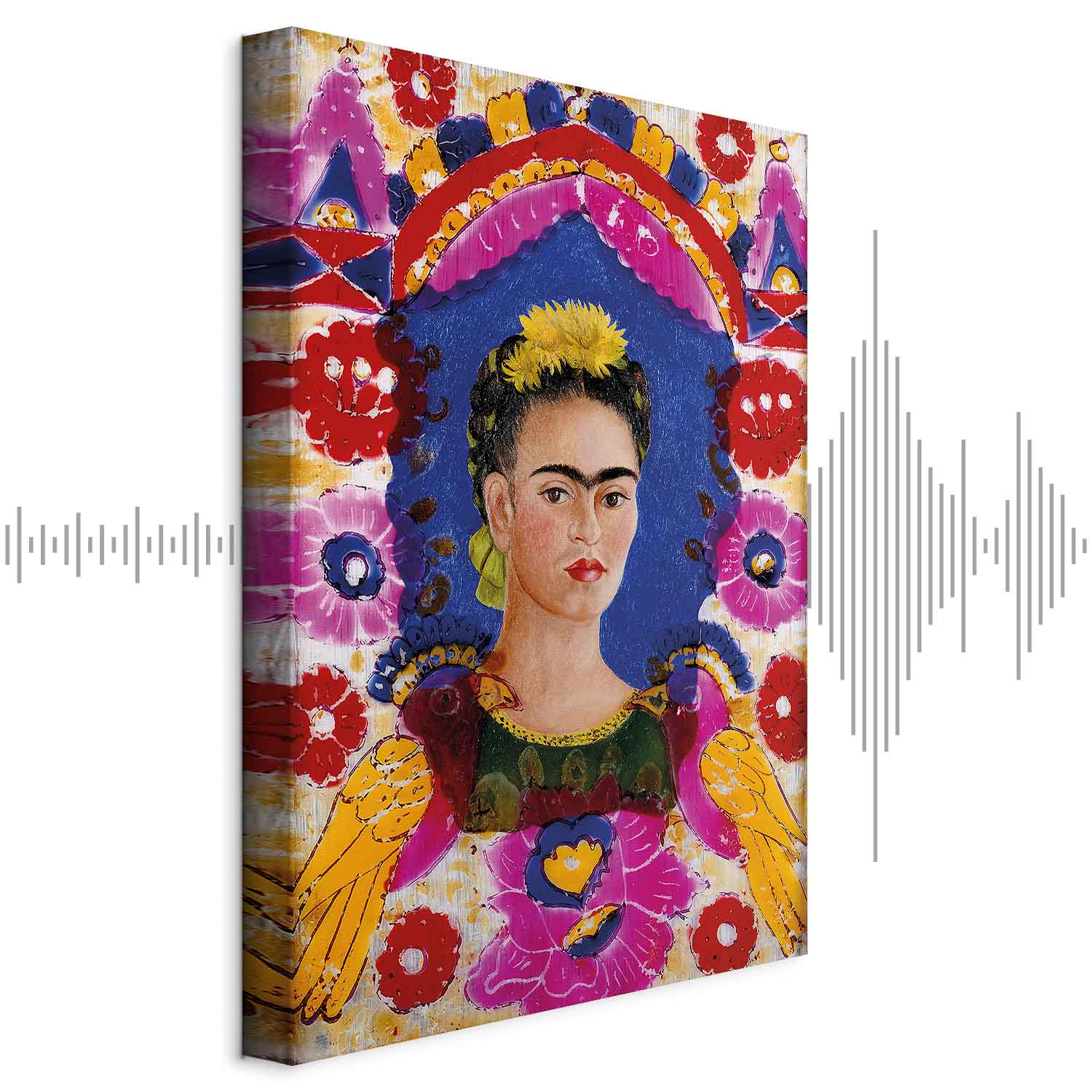 Leinwandbild - Frida Kahlo – The Frame (Self-Portrait)