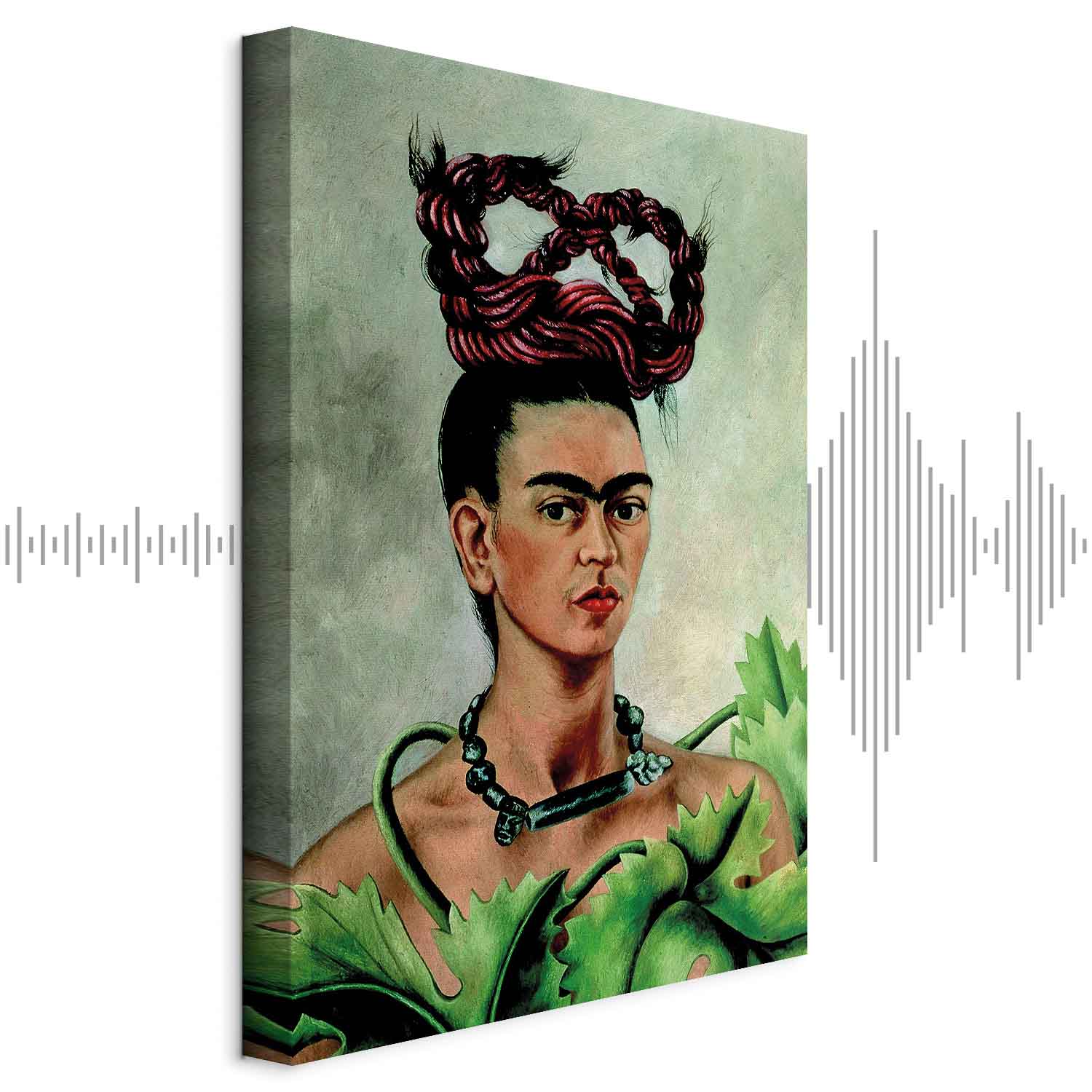 Leinwandbild - Frida Kahlo – Self-Portrait with Braid