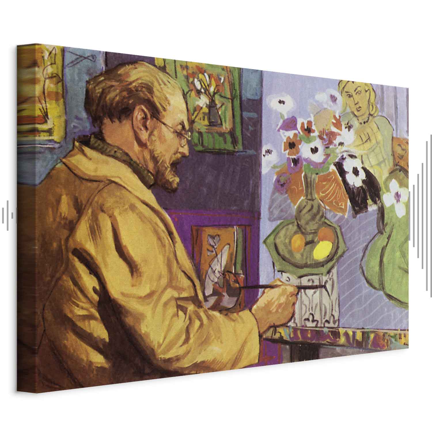 Leinwandbild - Painting by Henri Matisse (colour lithograph)