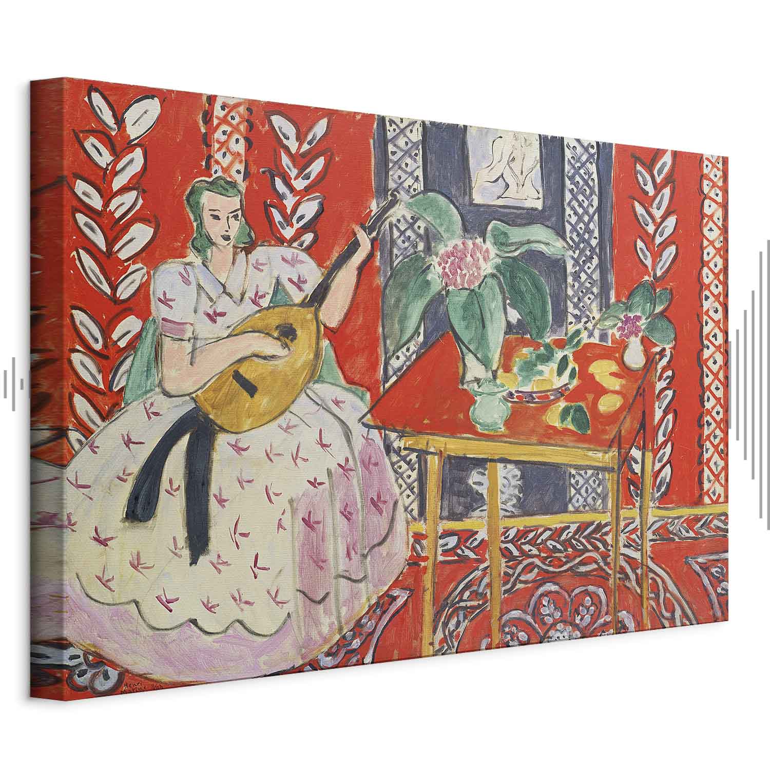 Leinwandbild - Henri Matisse – The Lute