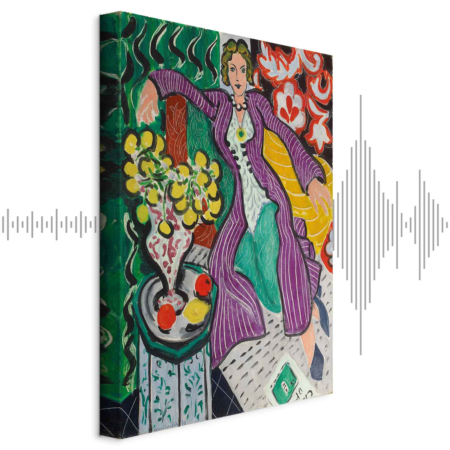 Leinwandbild - Henri Matisse – Woman in a Purple Coat