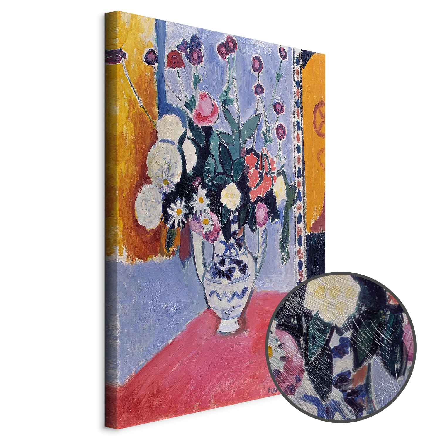 Leinwandbild - Henri Matisse – Bouquet in a Two-Handled Vase