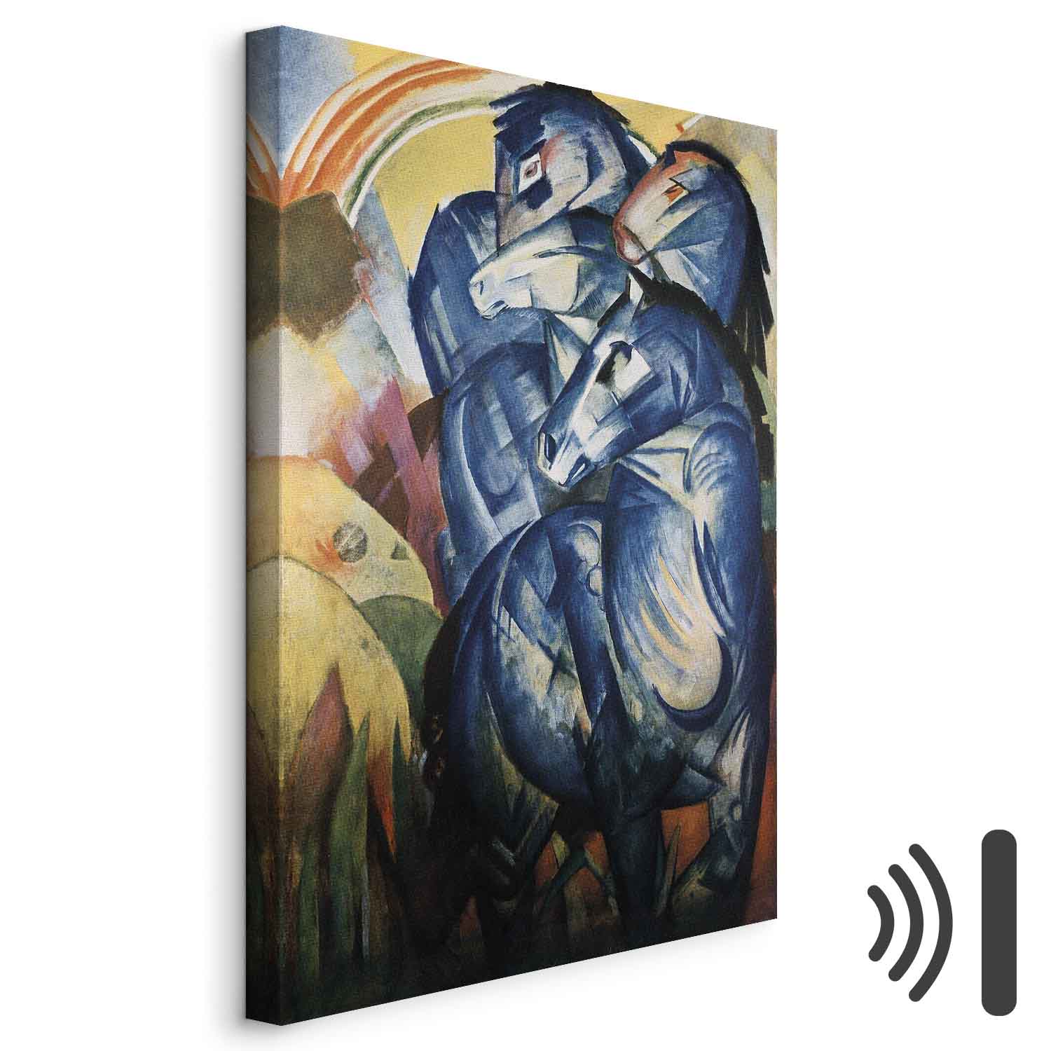 Leinwandbild - Franz Marc – The tower of blue horses