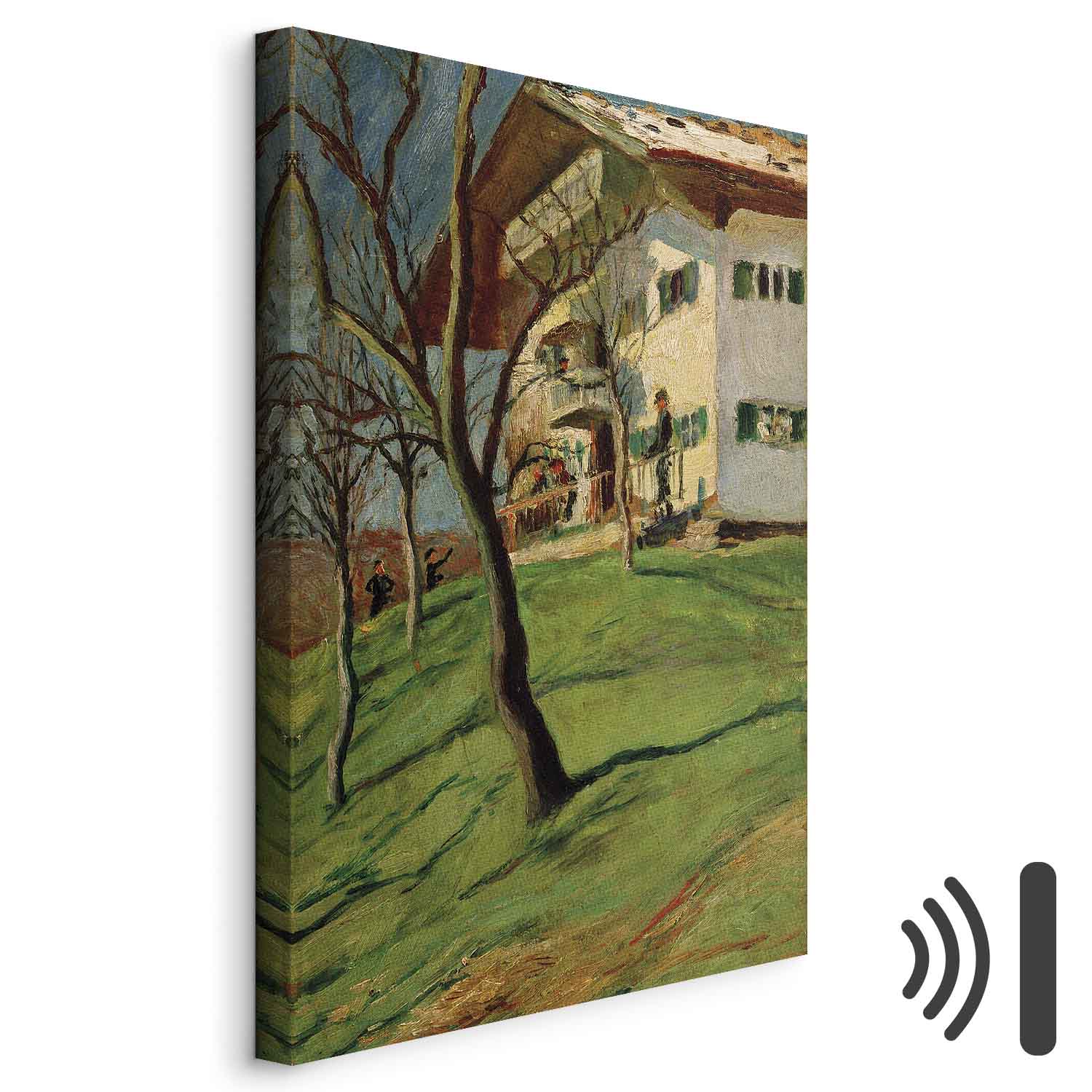 Leinwandbild - August Macke – Unser Häuschen in Tegernsee