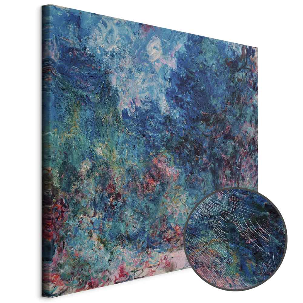 Leinwandbild - Claude Monet – La maison de l'artiste vue du jardin aux roses