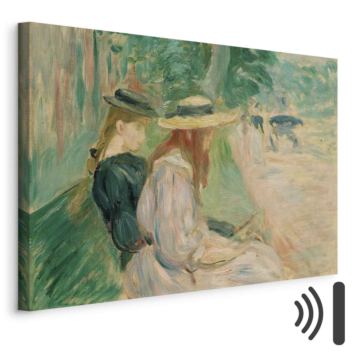 Leinwandbild - Berthe Morisot – Sur un banc de Bois de Boulogne