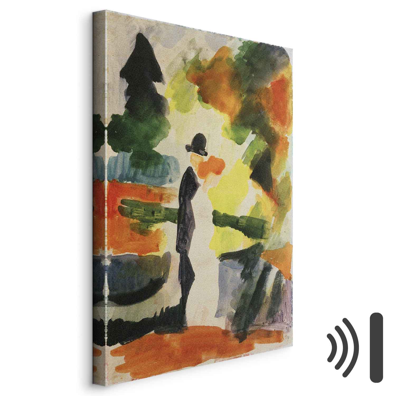 Leinwandbild - August Macke – Paar im Park