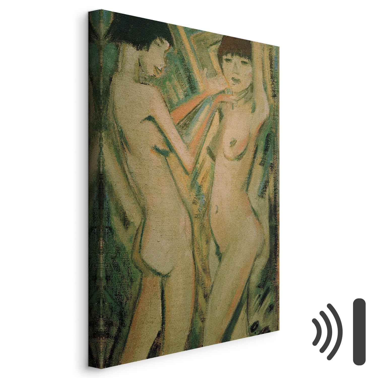 Leinwandbild - Otto Mueller – Two Girls