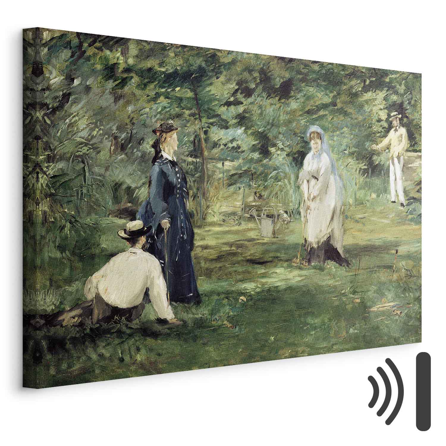 Leinwandbild - Edouard Manet – The Croquet Party in Paris