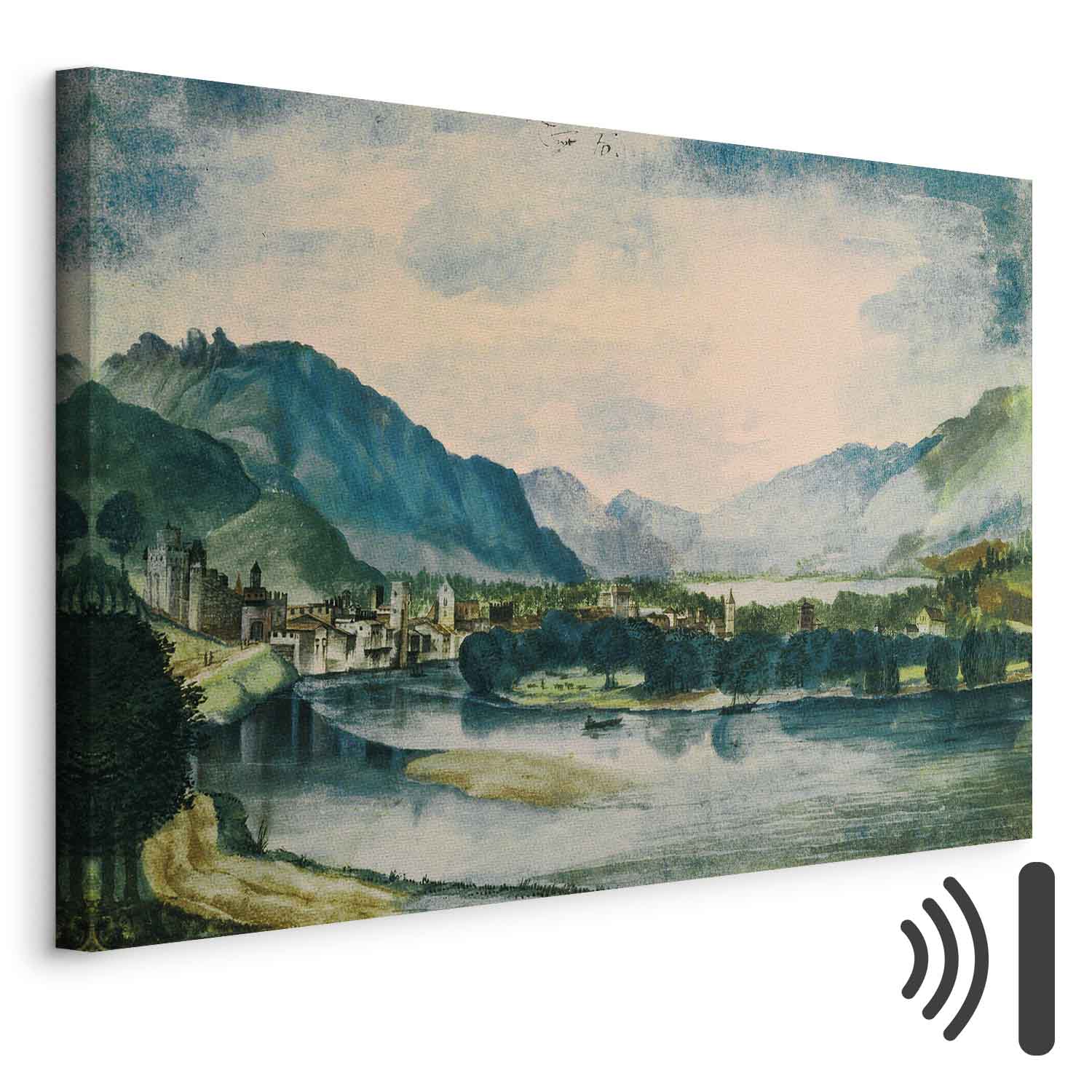 Leinwandbild - Albrecht Dürer – View of Trento from the North