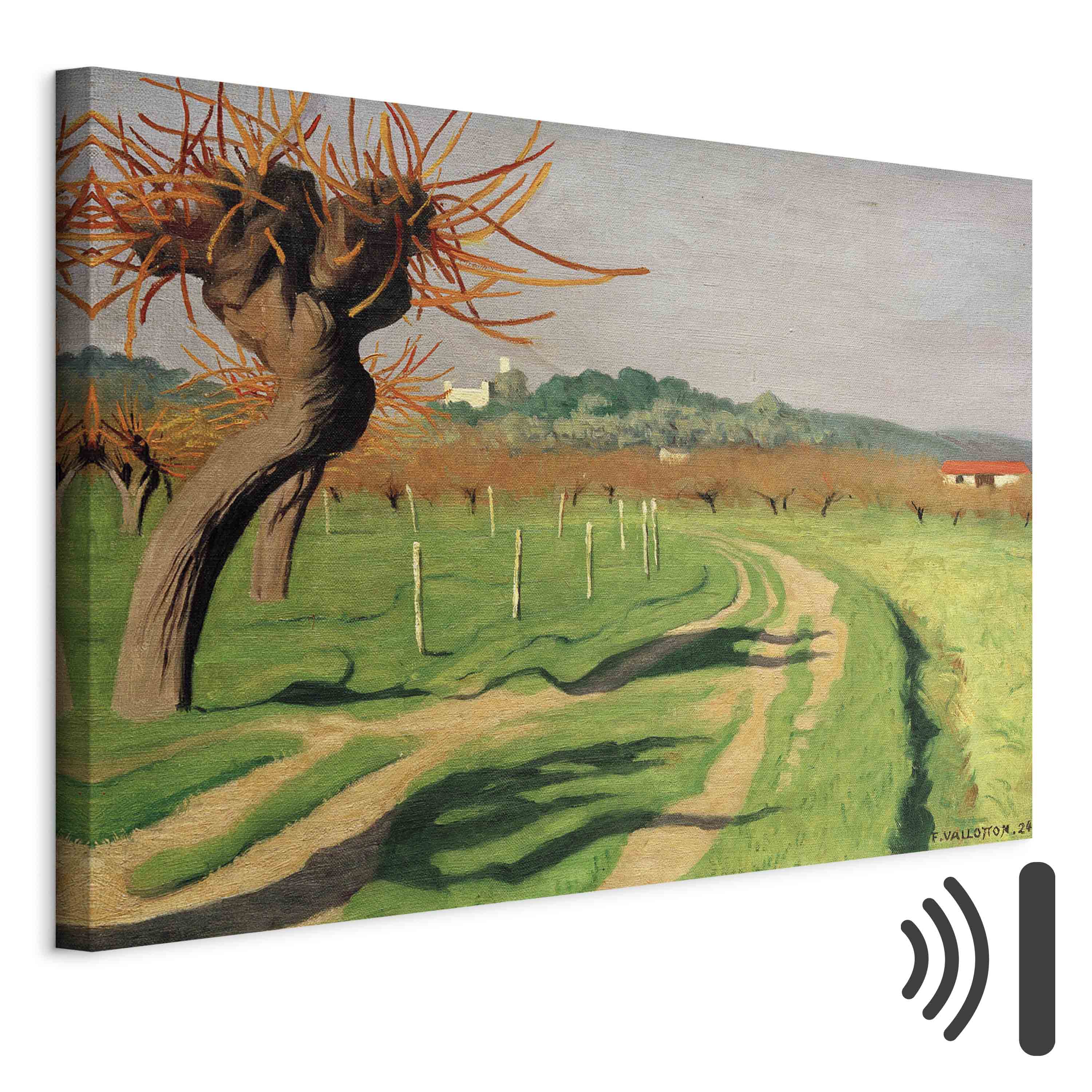 Leinwandbild - Félix Vallotton – Vallée de la Cagne