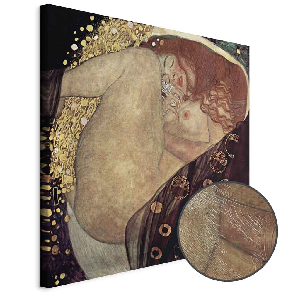 Leinwandbild - Gustav Klimt – Danae