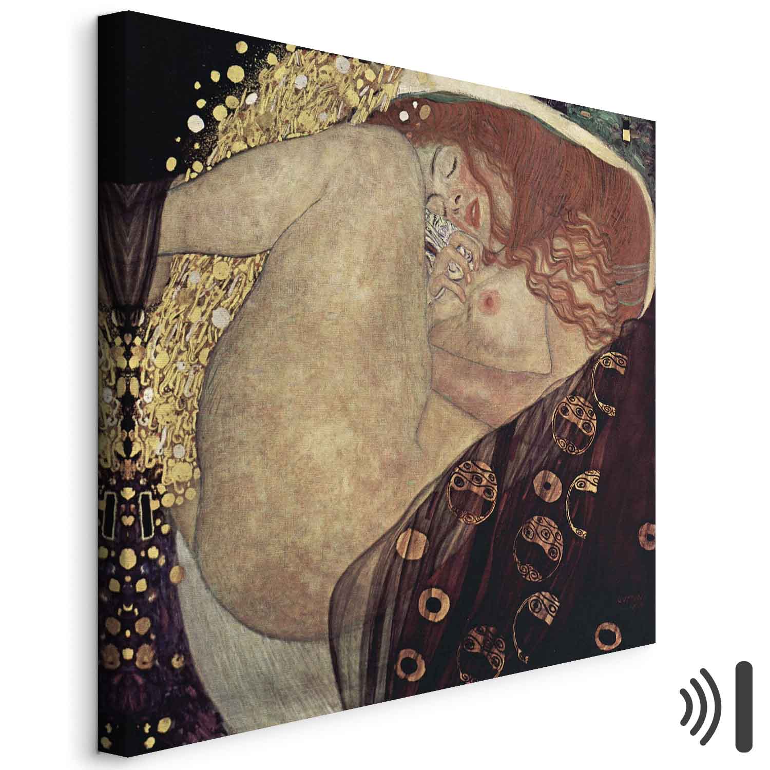 Leinwandbild - Gustav Klimt – Danae