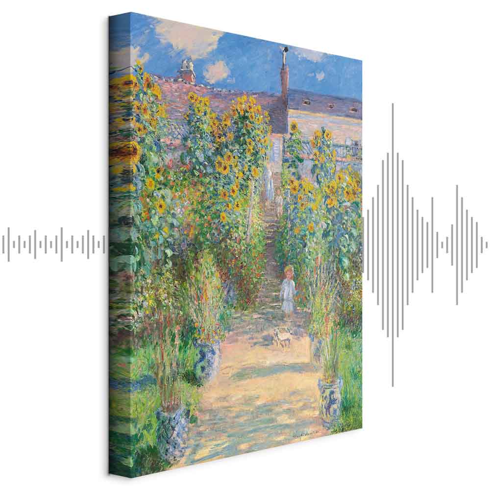Leinwandbild - Claude Monet – Monet’s Garden at Vétheuil