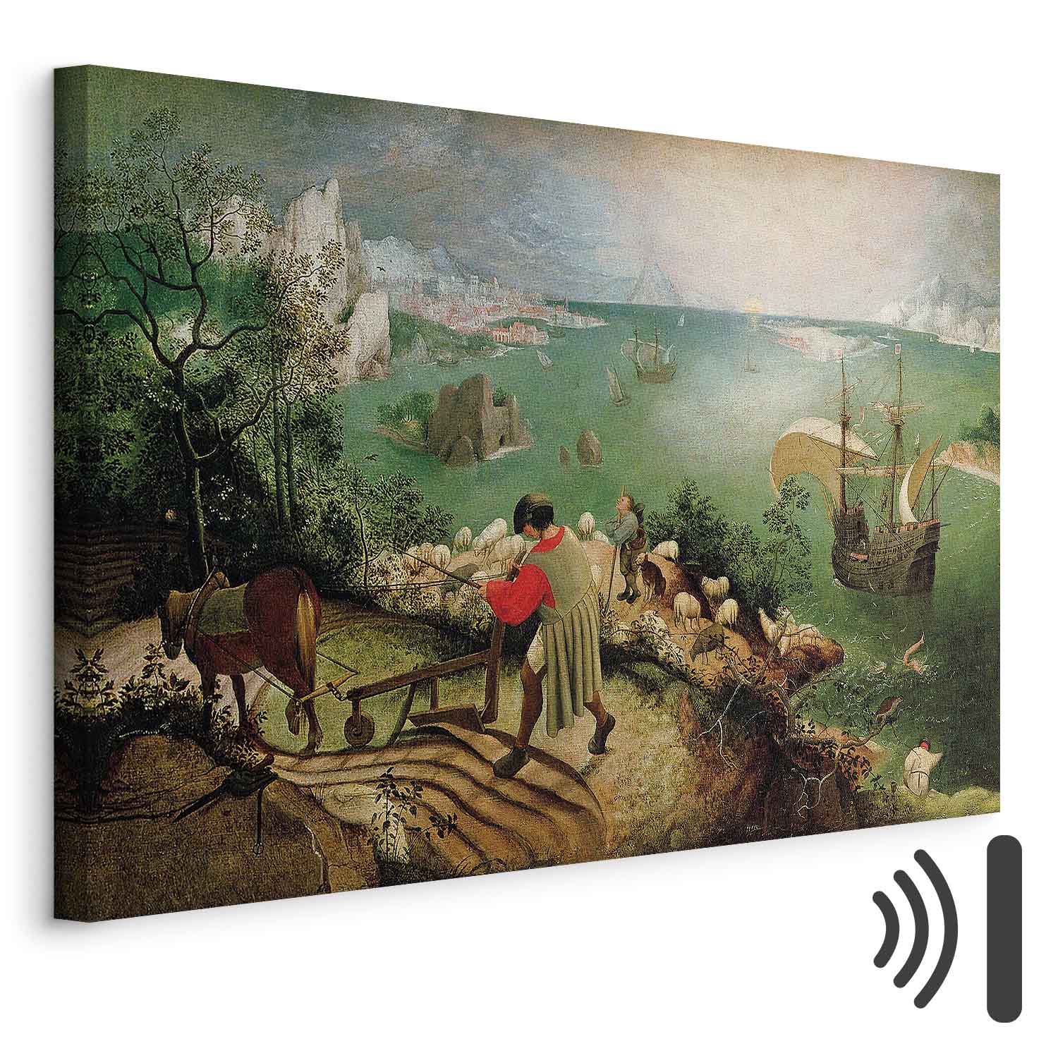 Leinwandbild - Pieter Bruegel the Elder – Landscape with the Fall of Icarus