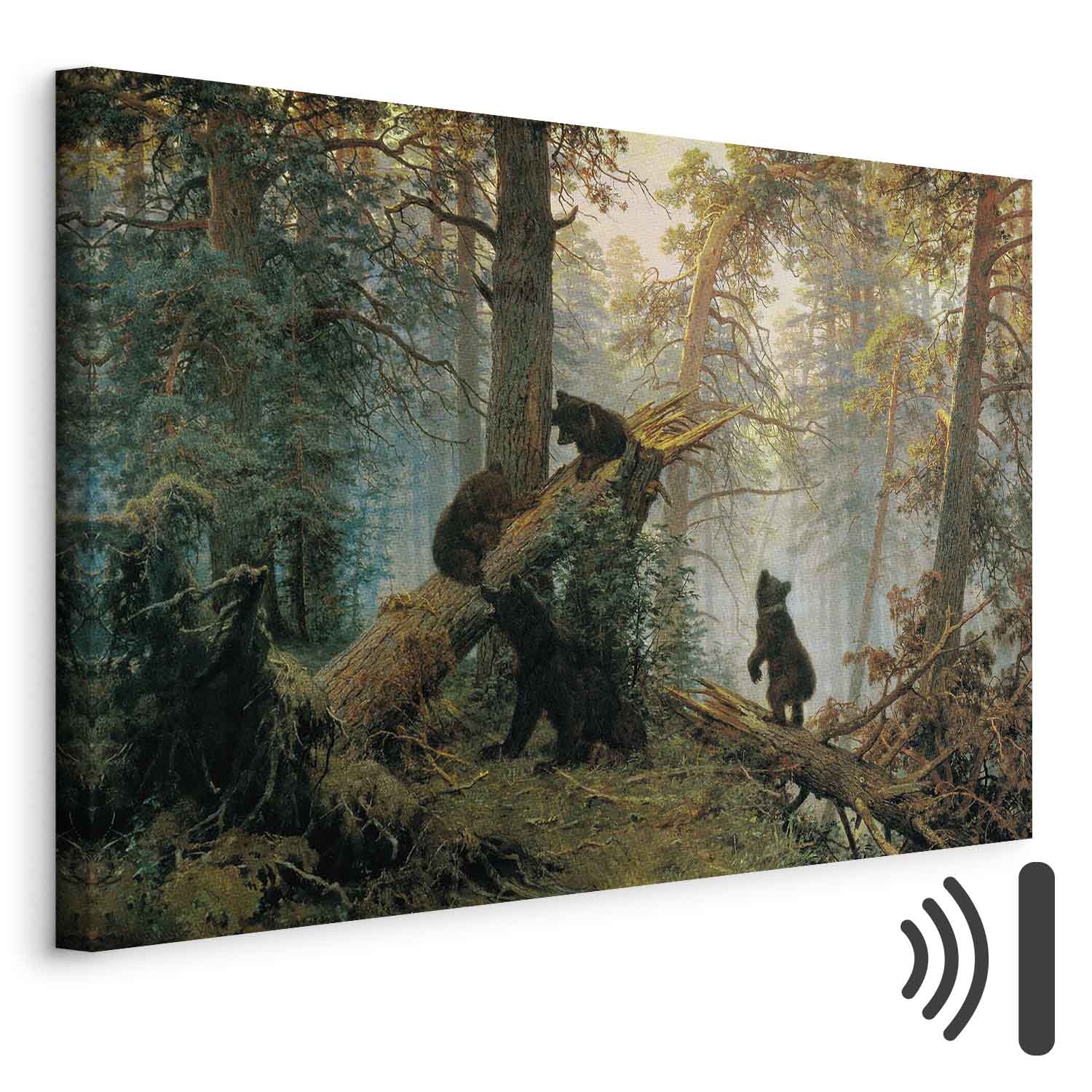 Leinwandbild - Ivan Shishkin – Morning in a Pine Forest
