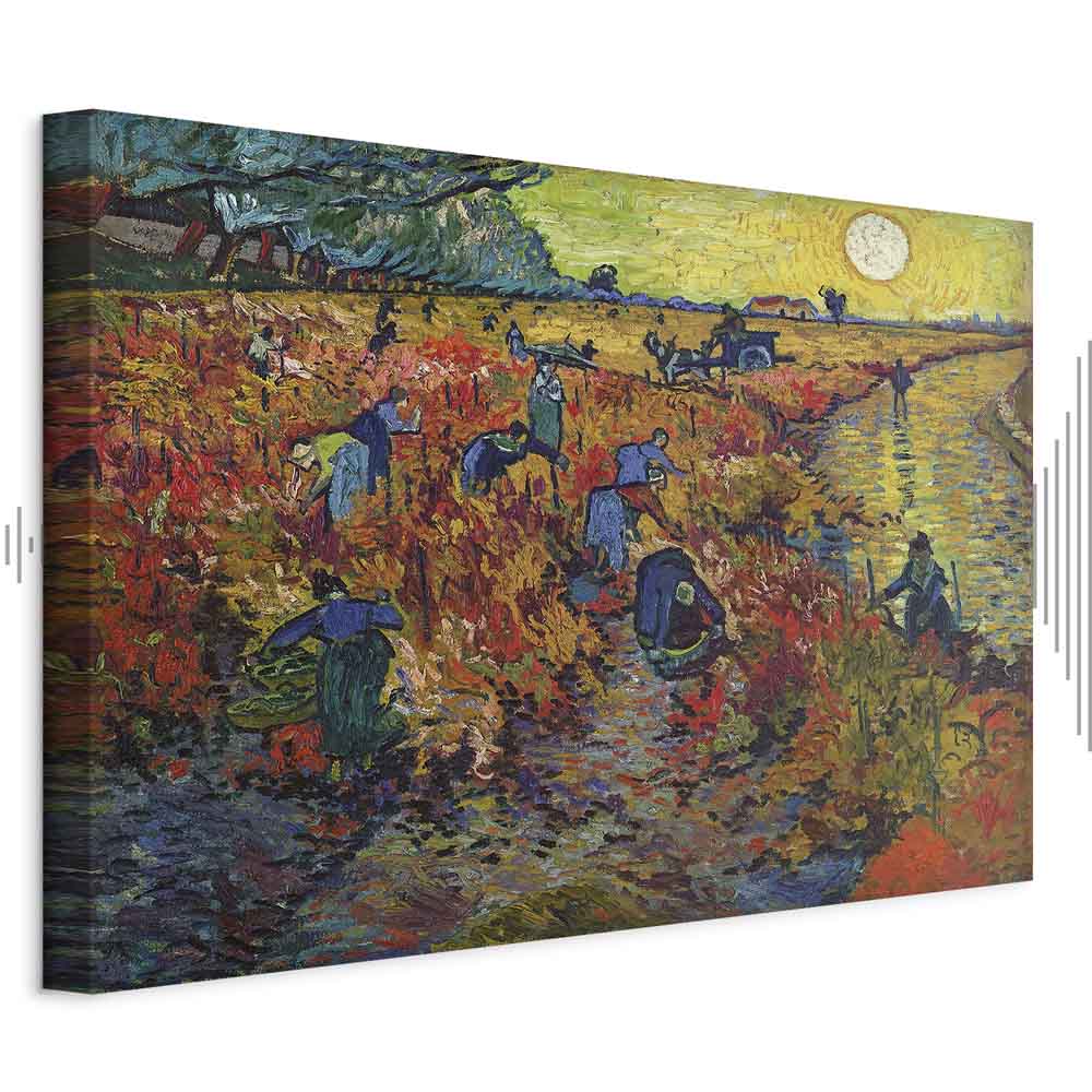 Leinwandbild - Vincent van Gogh – The Red Vineyard