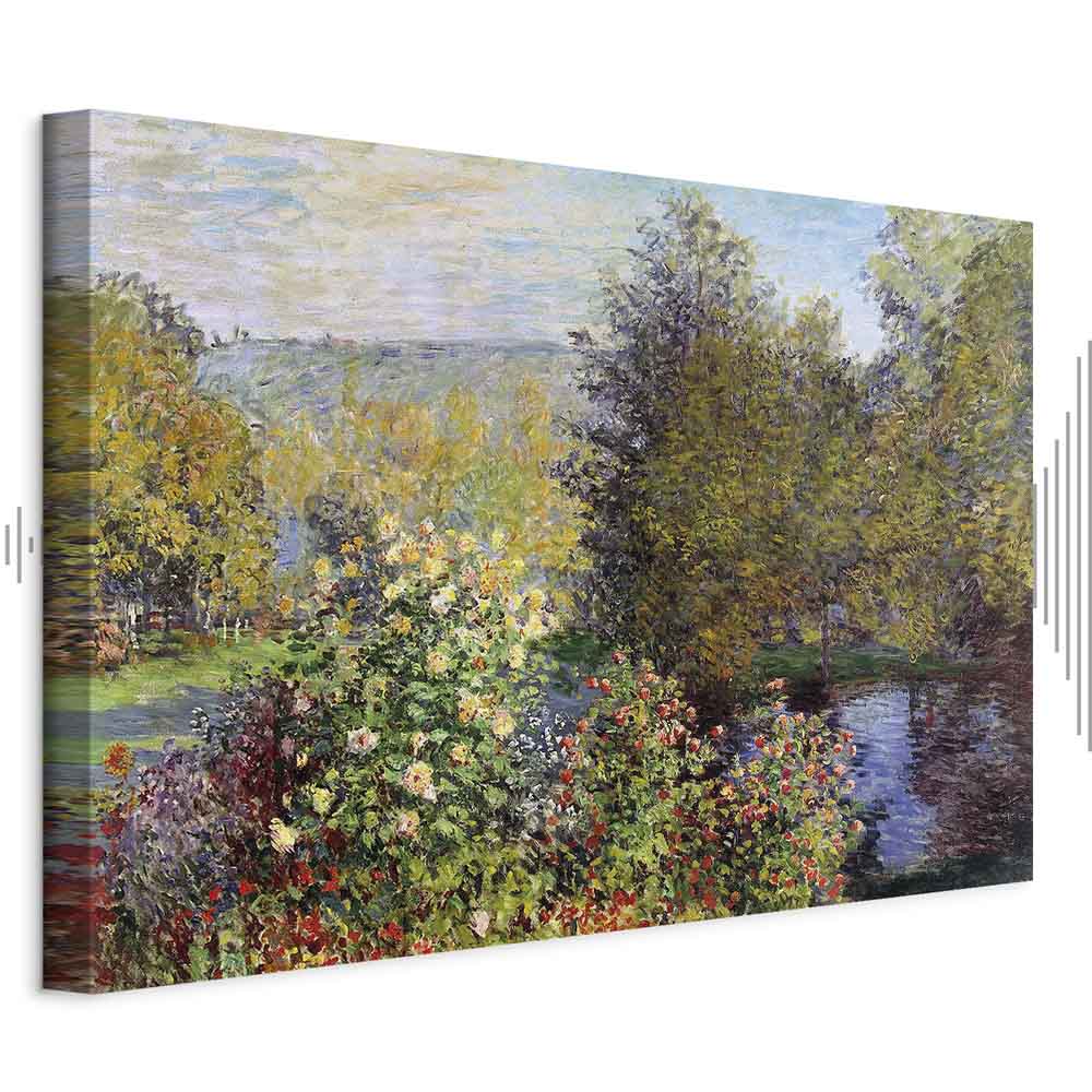 Leinwandbild - Claude Monet – Garden at Montgeron (detail)