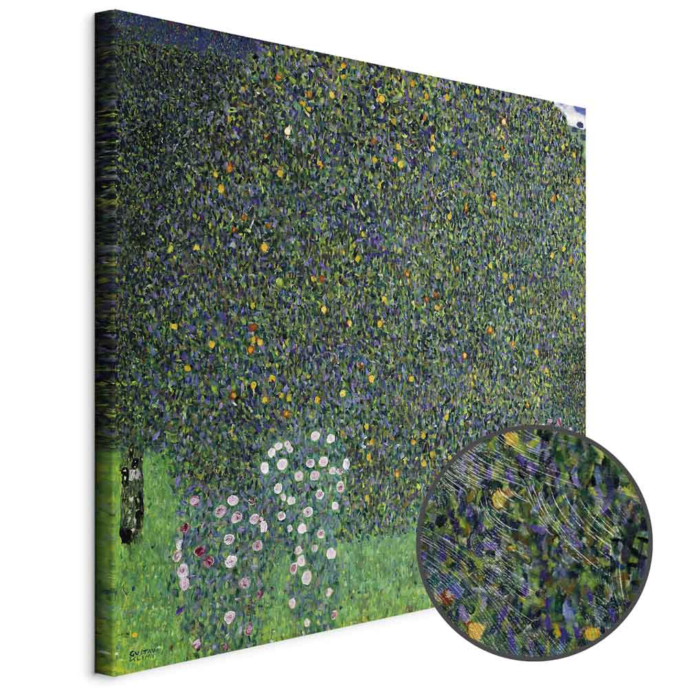 Leinwandbild - Gustav Klimt – Roses Among the Trees