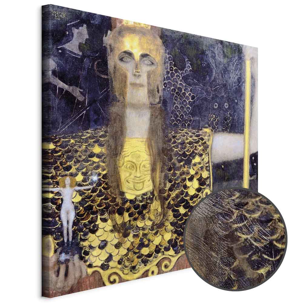 Leinwandbild - Gustav Klimt – Pallas Athene