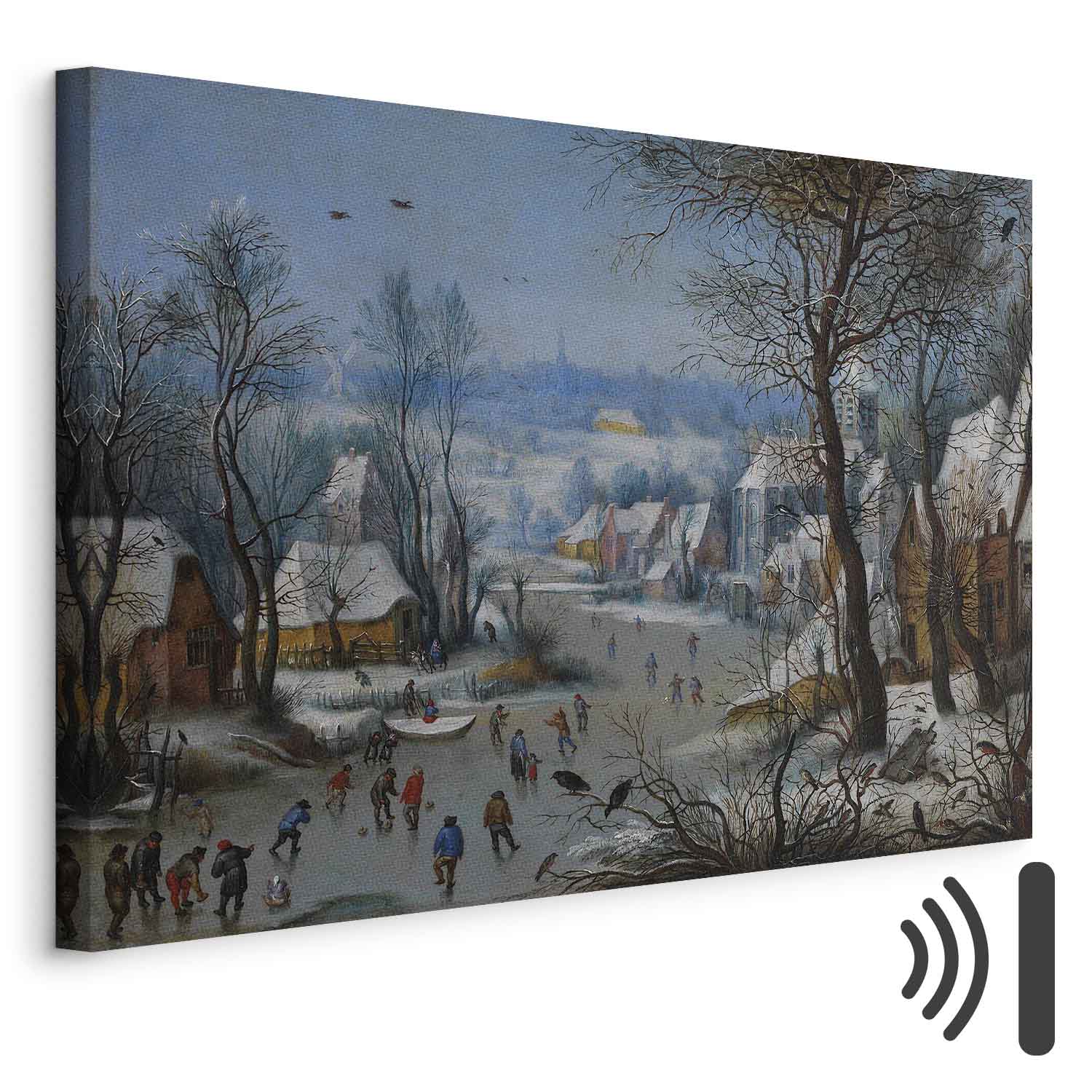 Leinwandbild - Pieter Brueghel the Younger – Winter Landscape with a Bird Trap