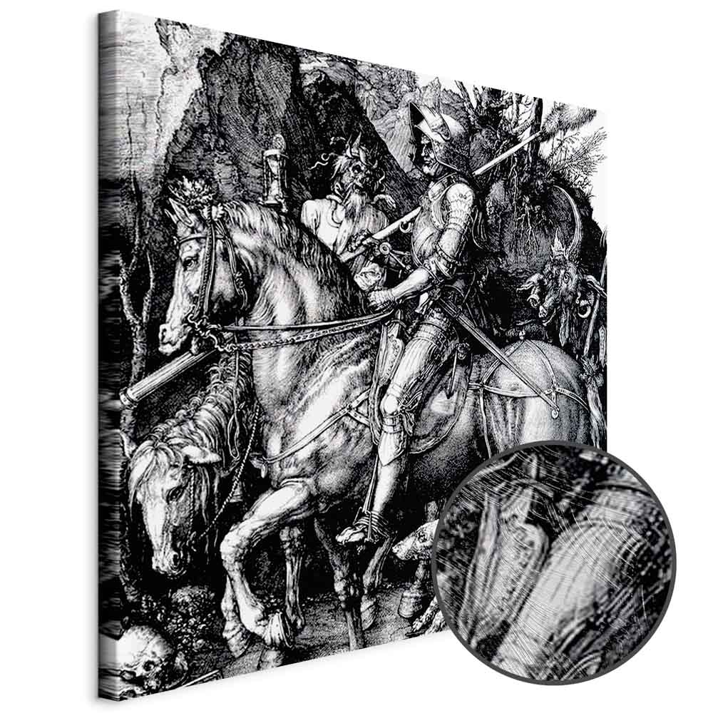 Leinwandbild - Albrecht Dürer – Knight, Death and the Devil