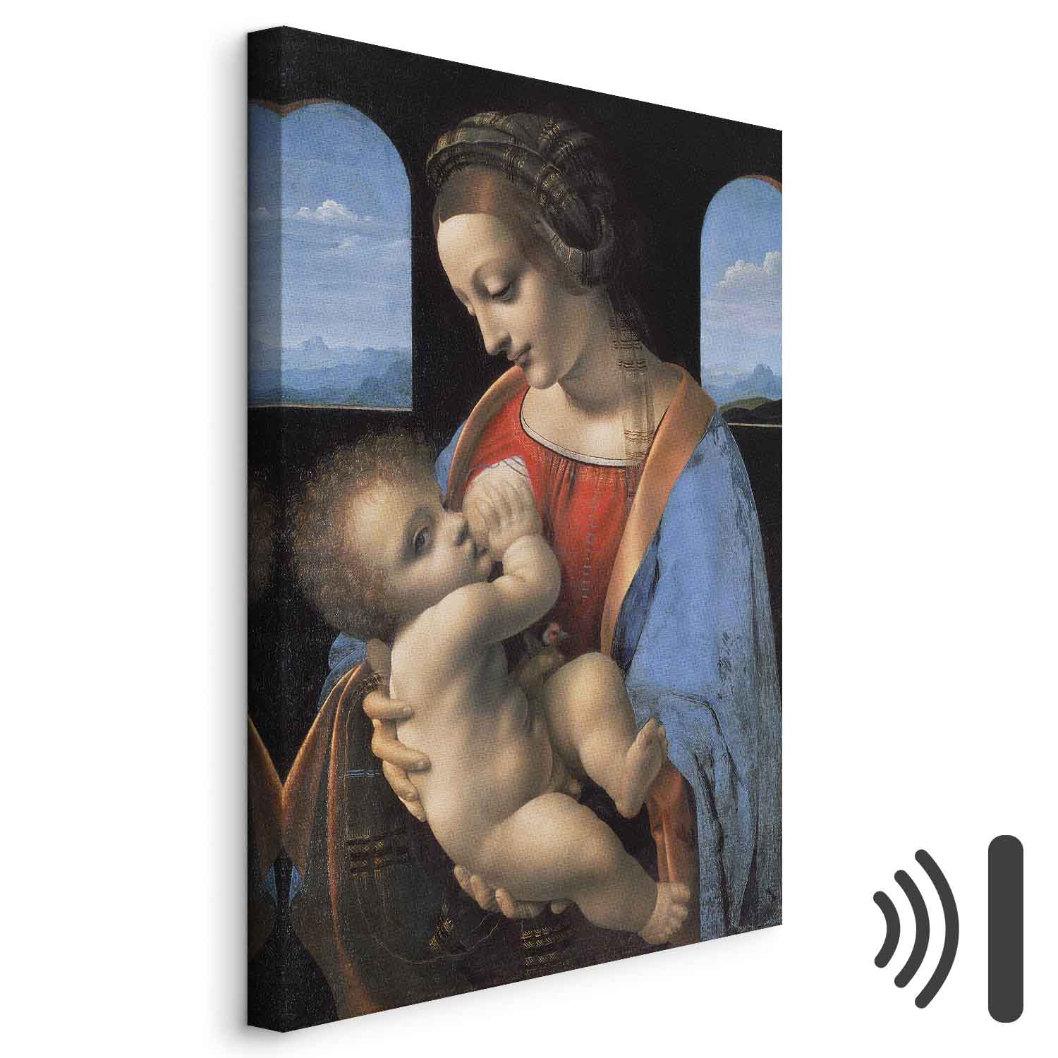 Leinwandbild - Leonardo da Vinci – Madonna Litta