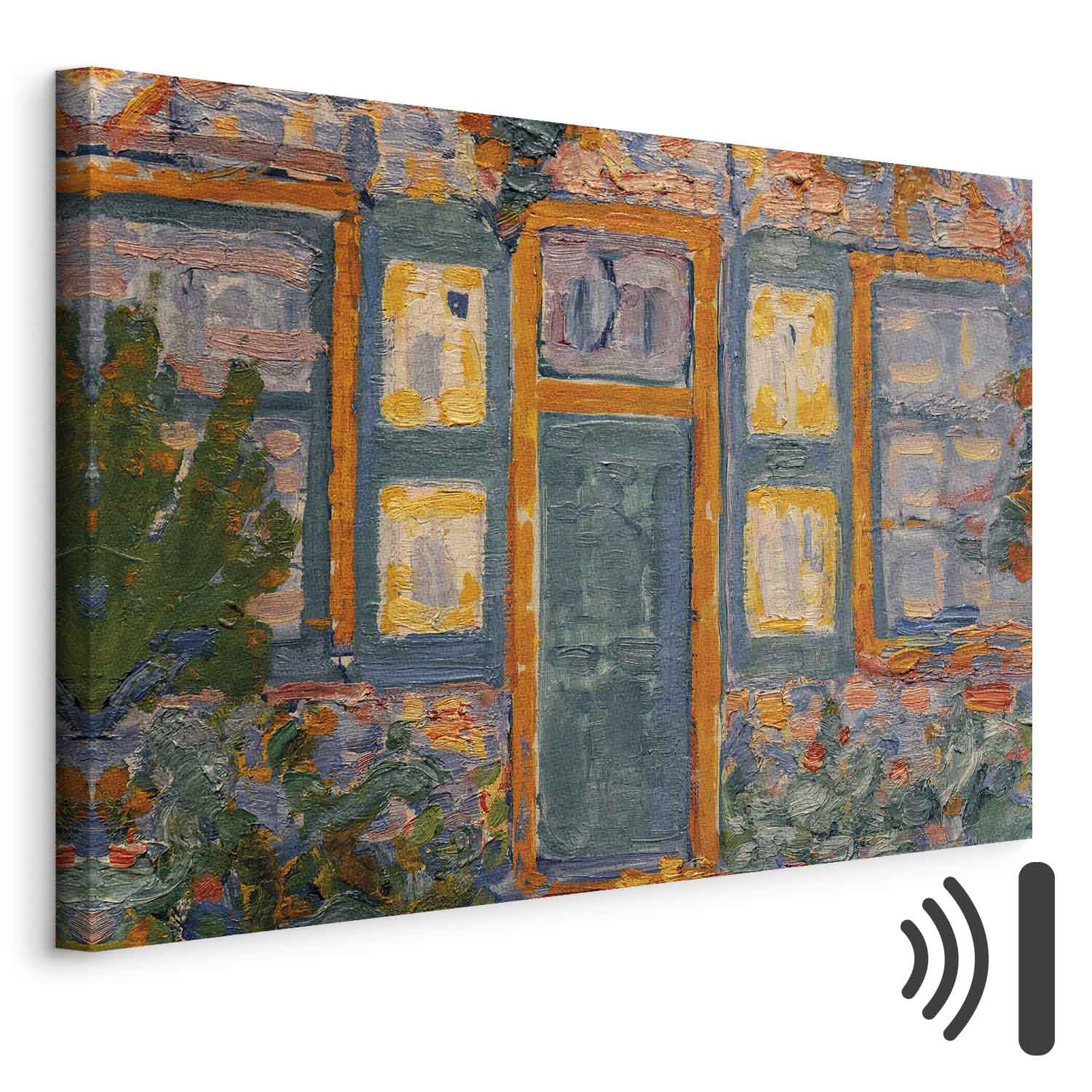 Leinwandbild - Piet Mondrian – House in Sunlight