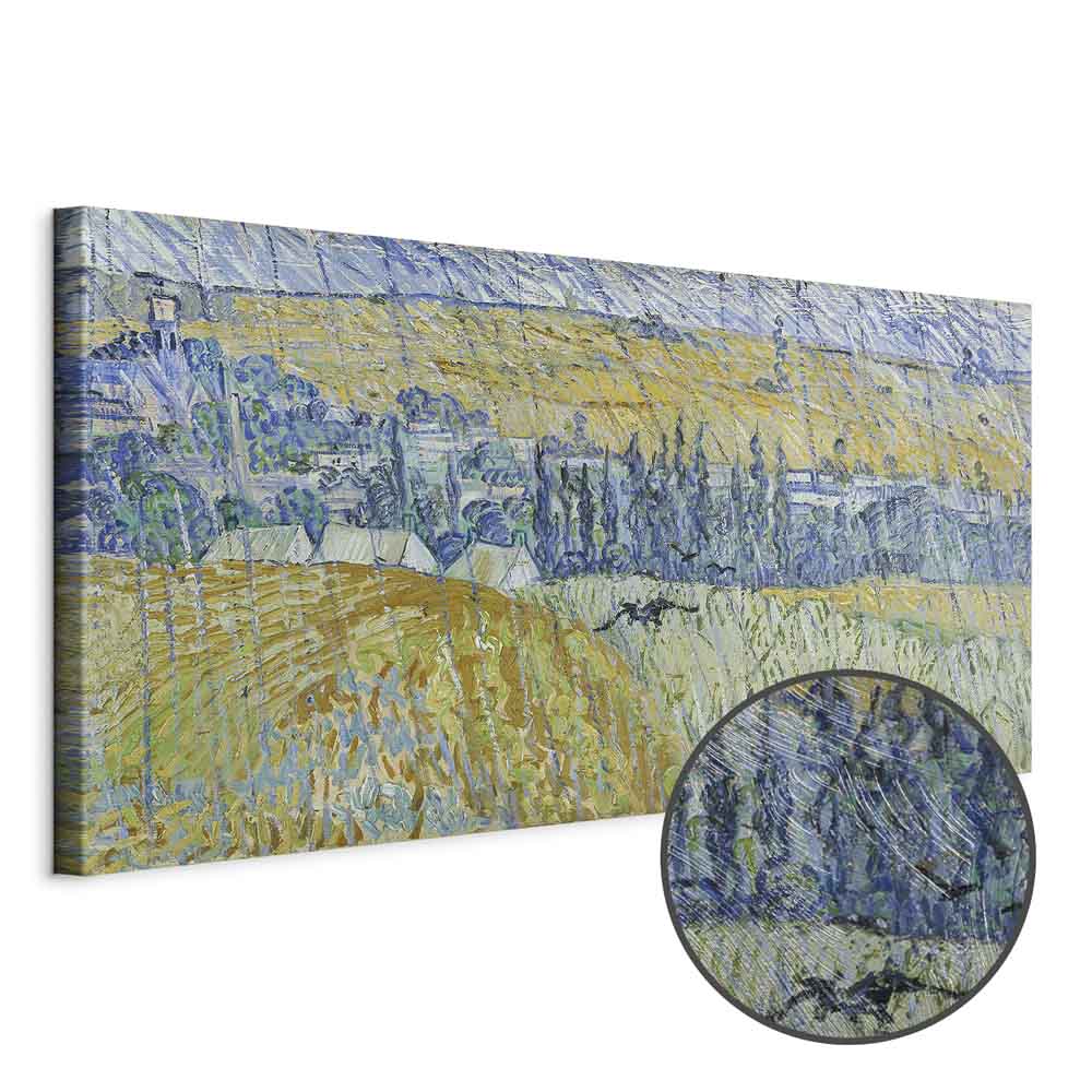 Leinwandbild - Vincent Van Gogh – Auvers in the Rain