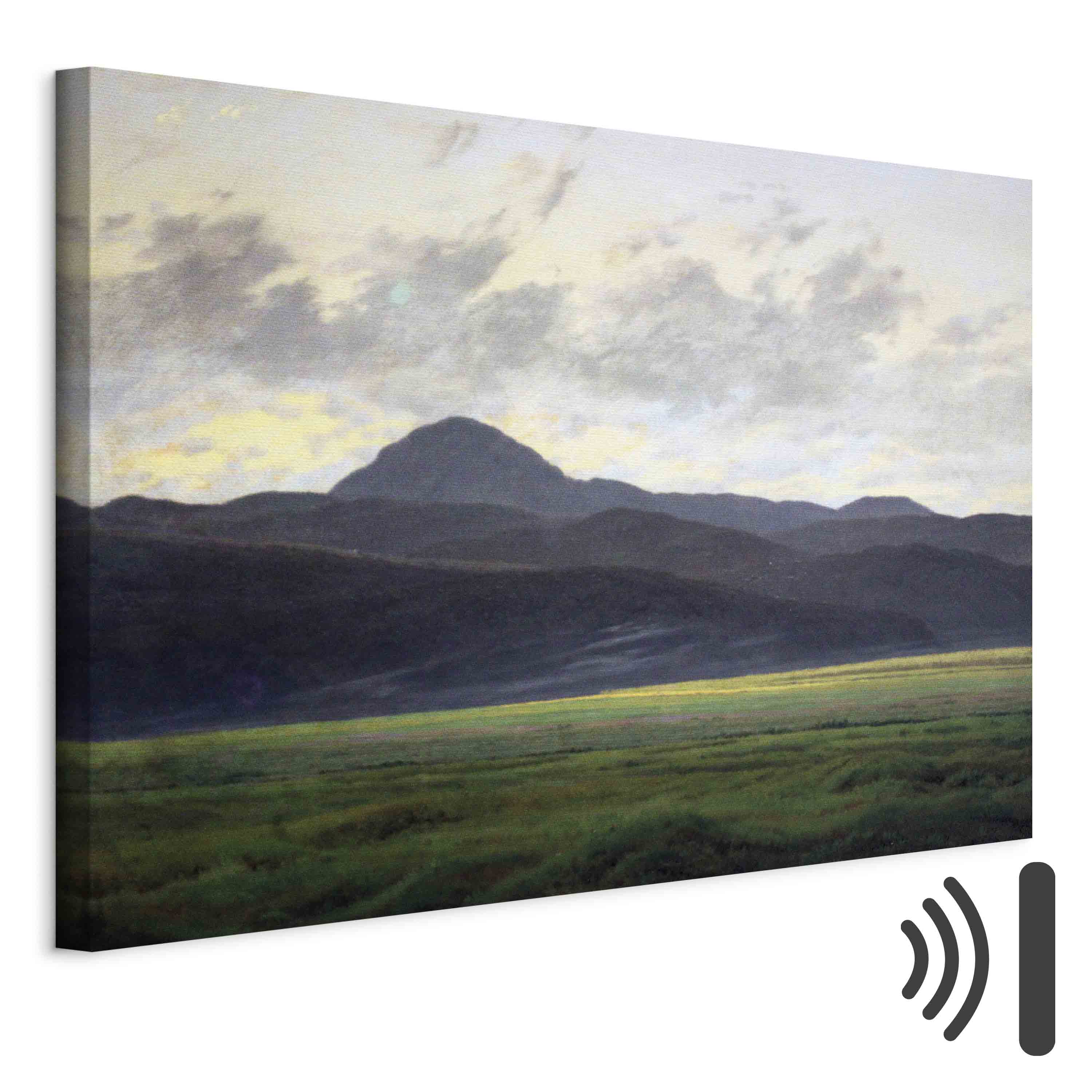 Leinwandbild - Caspar David Friedrich – Mountain Landscape in Bohemia