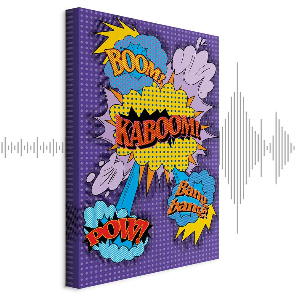 Leinwandbild - Kaboom! (1 Part) Vertical